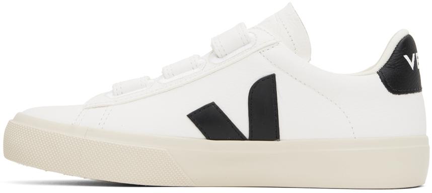 Veja White & Black Recife ChromeFree Leather Sneakers