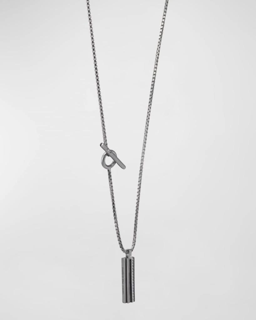 Marco Dal Maso Men's Acies Wide Triple Black Pendant Necklace 3