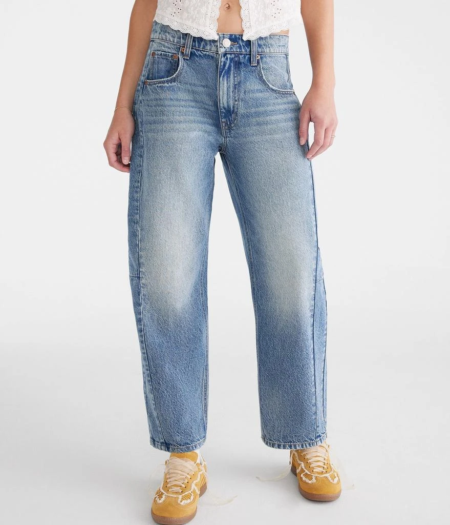 Aeropostale Mid-Rise Barrel Leg Jean 1