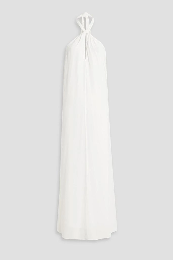 Rixo Jordyn open-back satin-crepe halterneck maxi dress 1