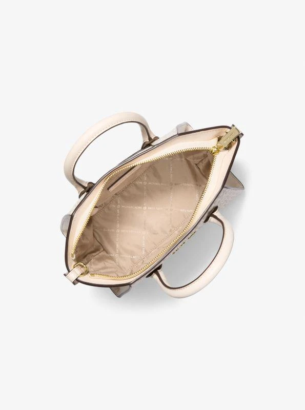 Michael Kors Avril Small Logo and Leather Satchel 2