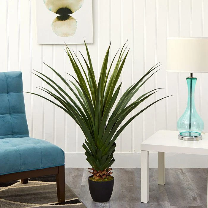 NEARLY NATURAL 4ft. Spiked Agave Plant 7