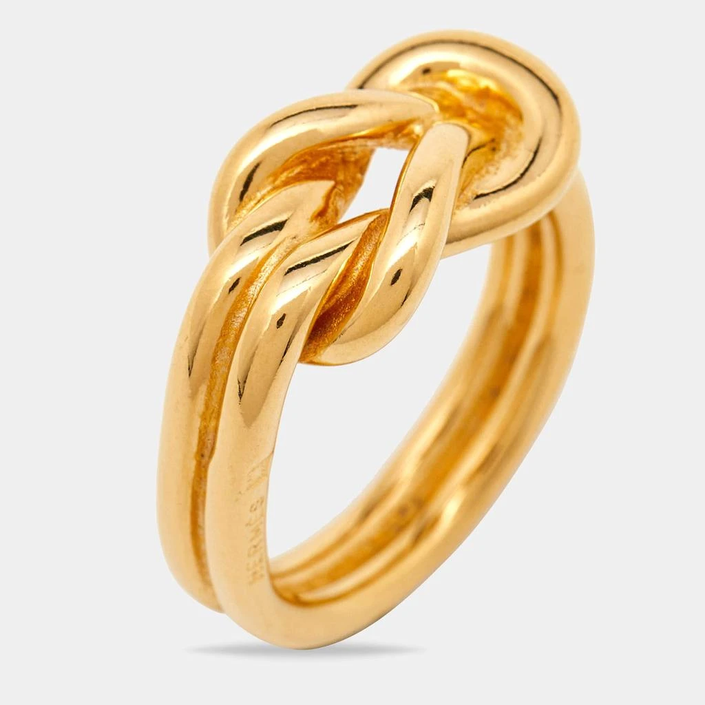 Hermes Hermes Gold Tone Scarf Ring 4