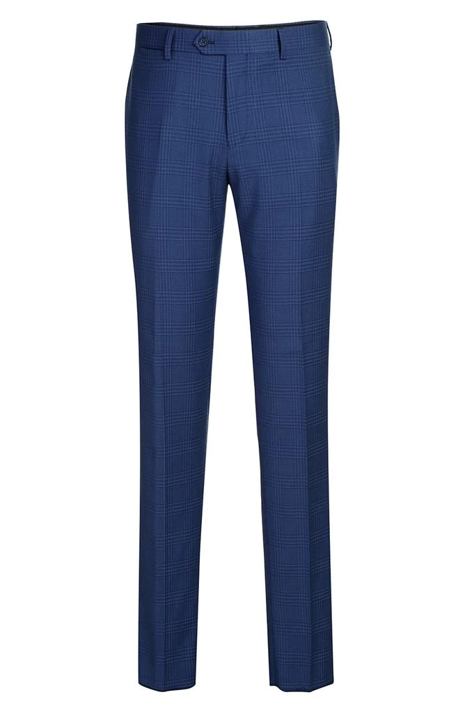 English Laundry Plaid Blue Stretch Mélange Suit 9