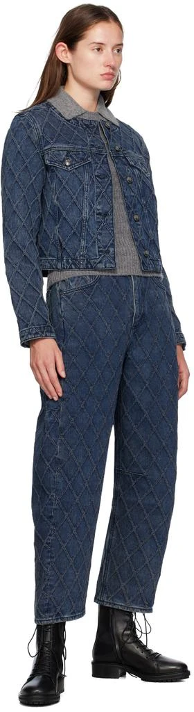 Rag & Bone Blue Charlie High-Rise Barrel Jeans 4