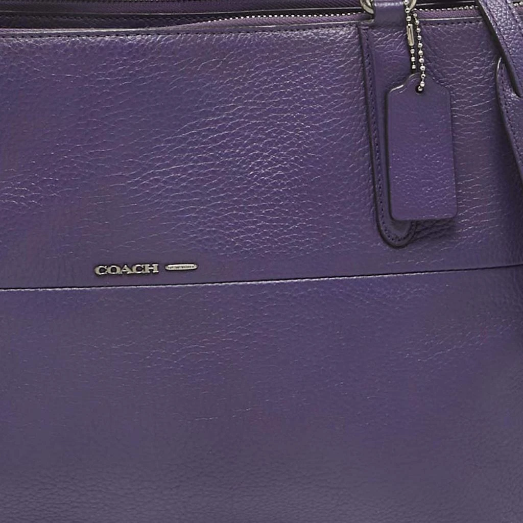 Coach Coach Purple Leather Large Borough Tote 6