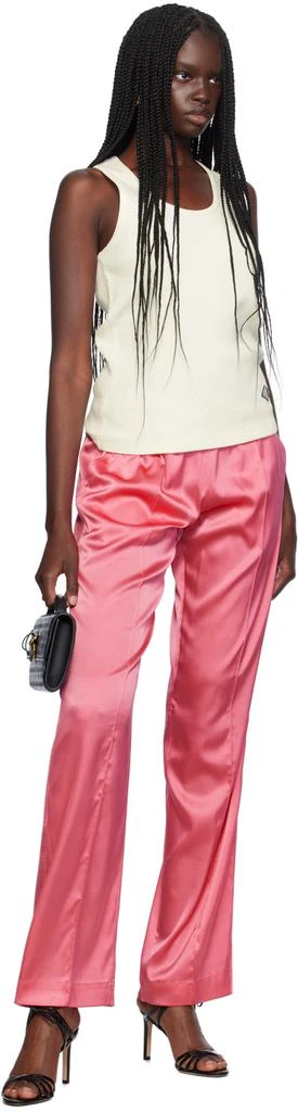 Tom Ford Pink Stretch Silk Pyjama Pants 4