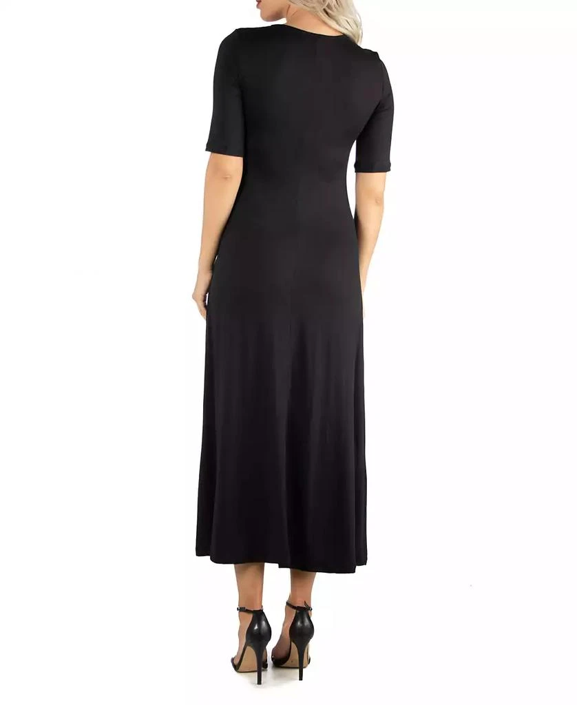 24seven Comfort Apparel Women's Casual Maxi Dress 2