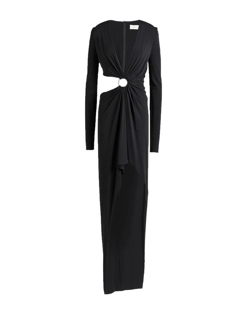 Alexandre Vauthier Maxi Asymmetric Dress With Appliqus - Black