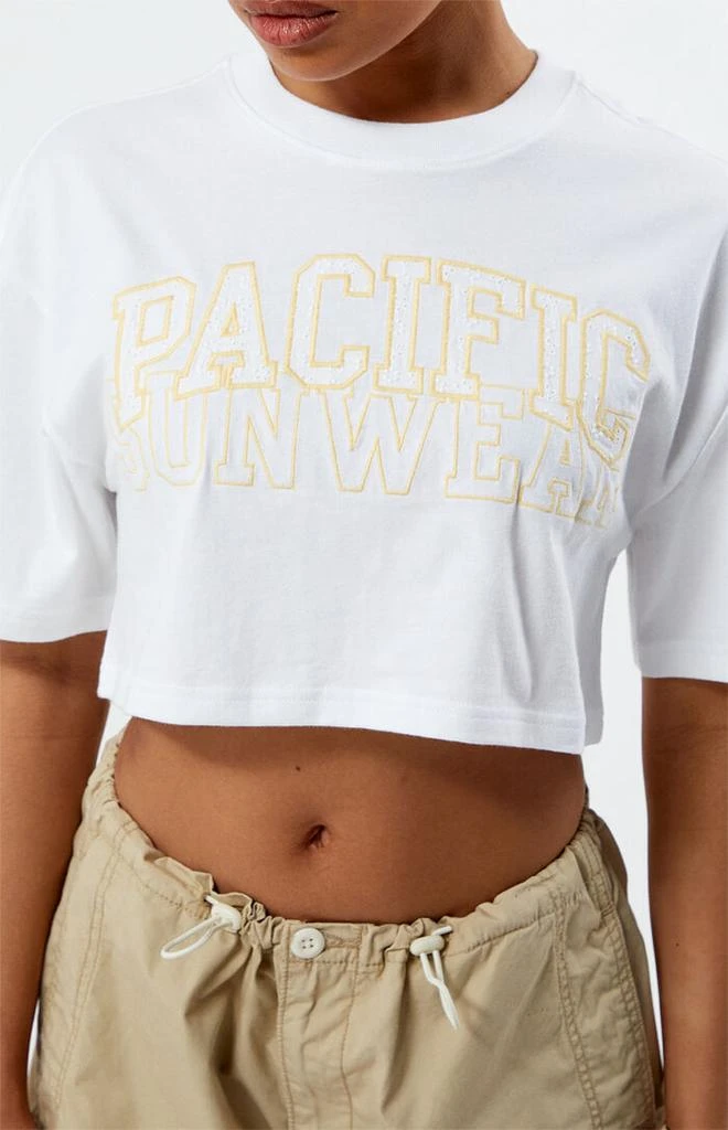 PacSun Pacific Sunwear Eyelet Super Cropped T-Shirt 2