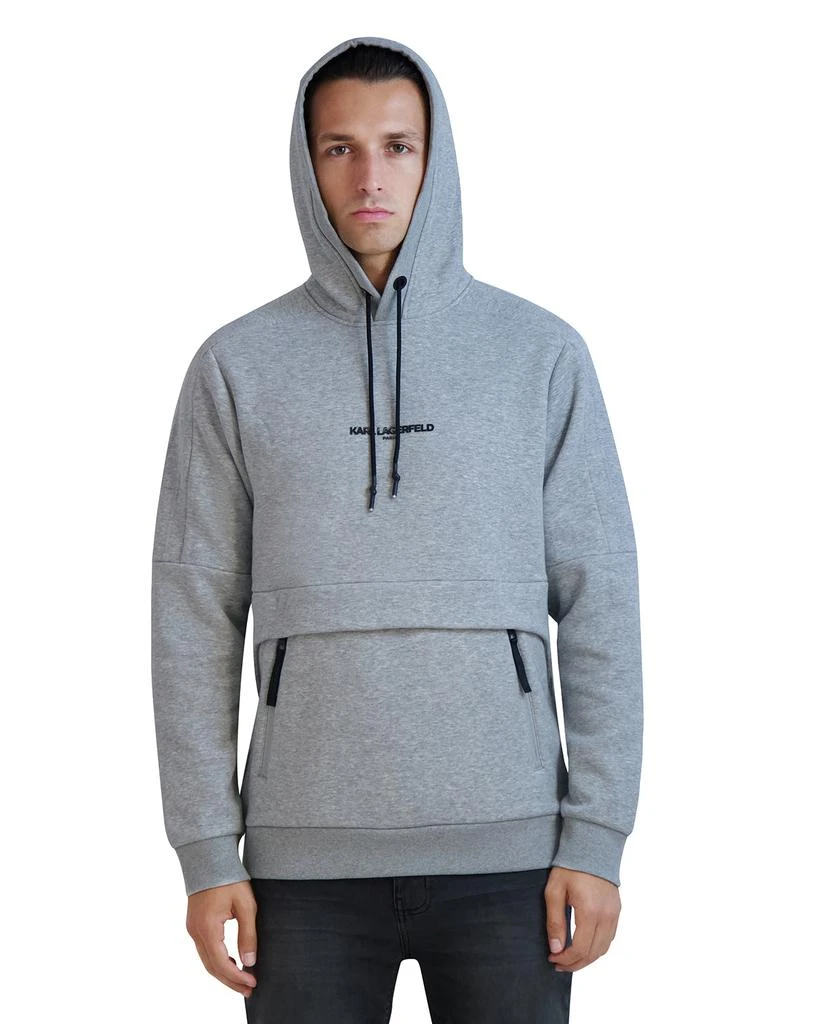 Karl Lagerfeld Paris LONG SLEEVE HOODIE SWEATSHIRT WITH ZIP POCKETS 5