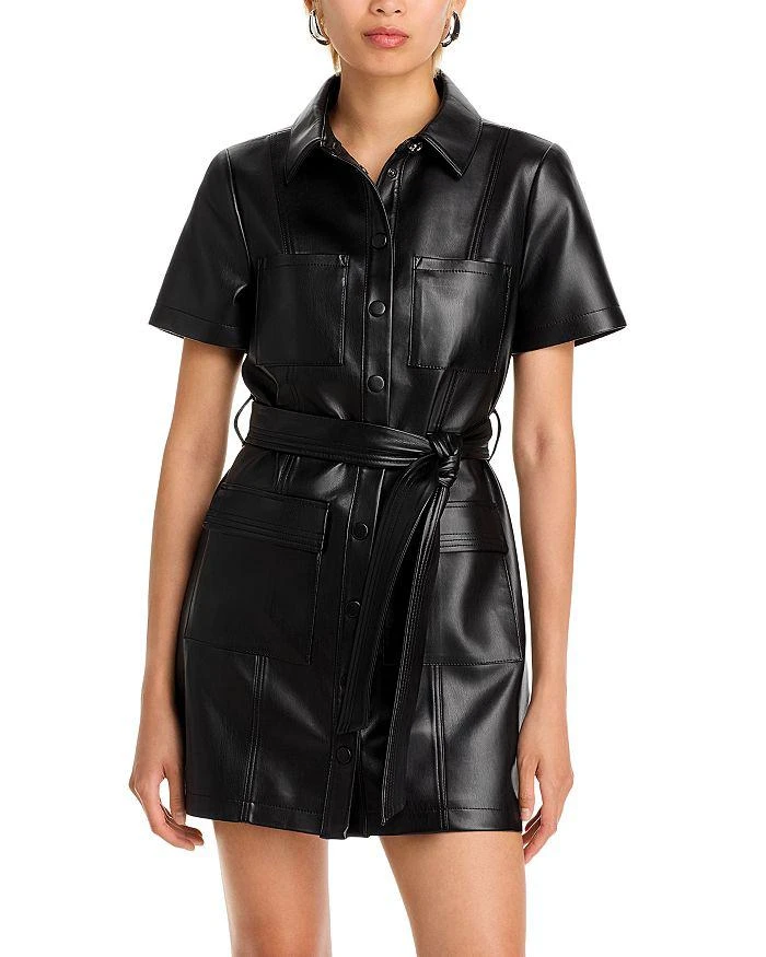 Milly Haven Faux Leather Dress 1
