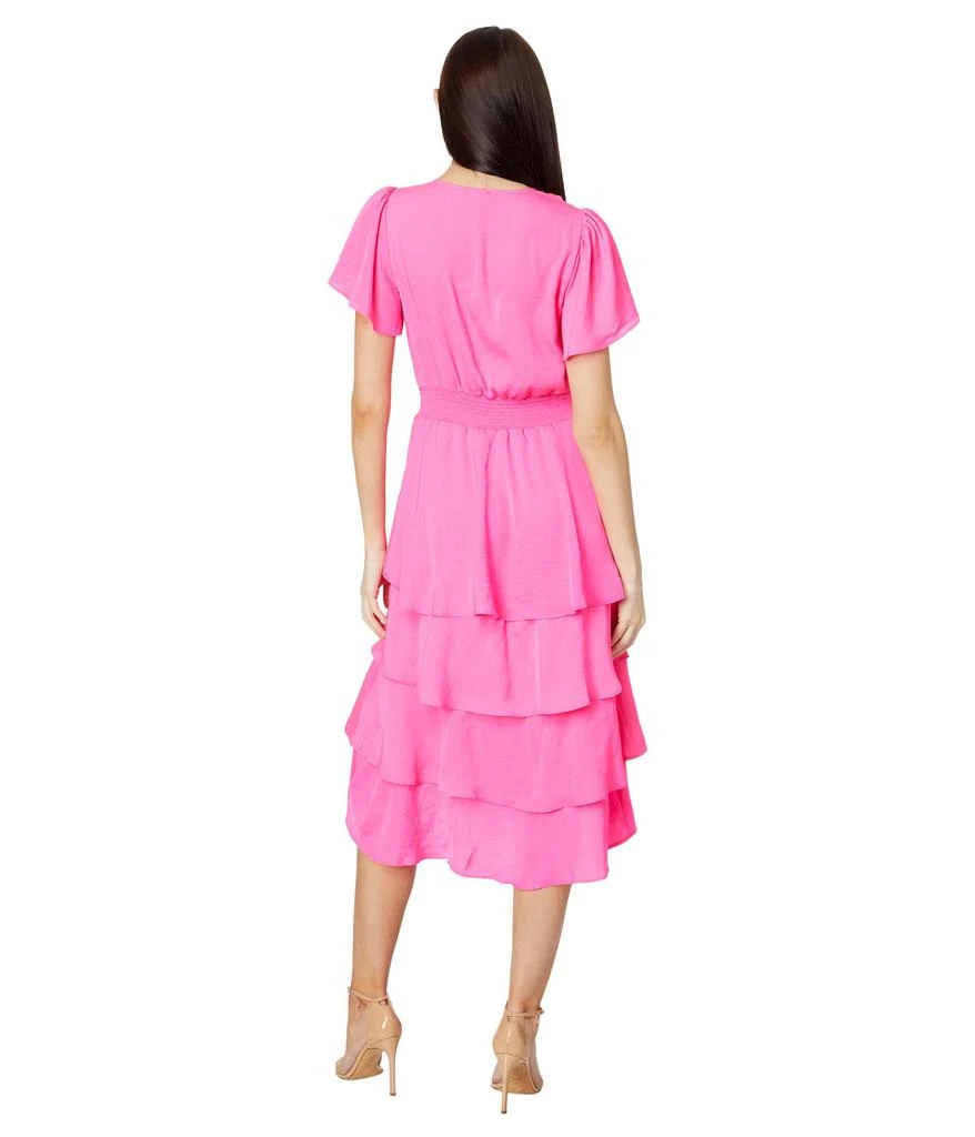 Vince Camuto Four Teir Layered Dress With V Neck 2