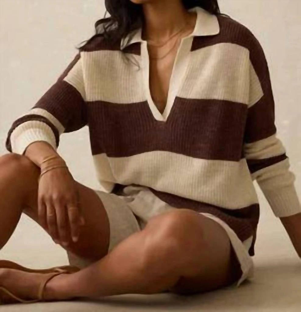 Faherty Faherty - Miramar Linen Polo Sweater 2