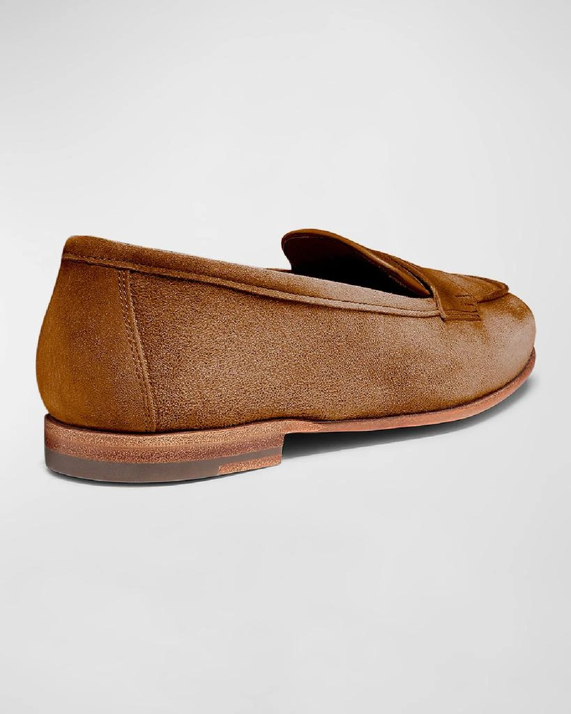Santoni Carla Suede Penny Loafers 3