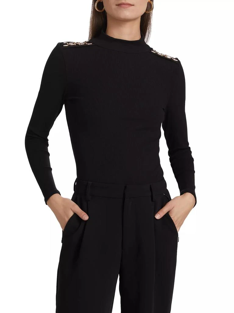 Generation Love Alianna Rib-Knit Mock-Turtleneck Top 3
