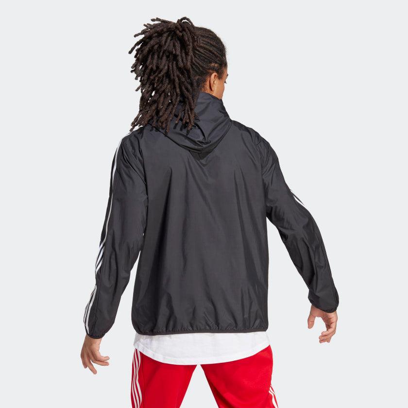 Adidas Men's  Essentials Woven 3-Stripes Windbreaker