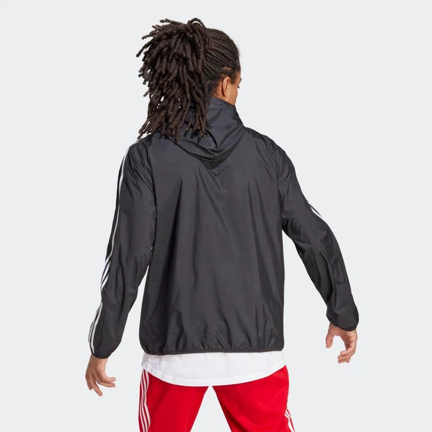 adidas Men's  Essentials Woven 3-Stripes Windbreaker 2