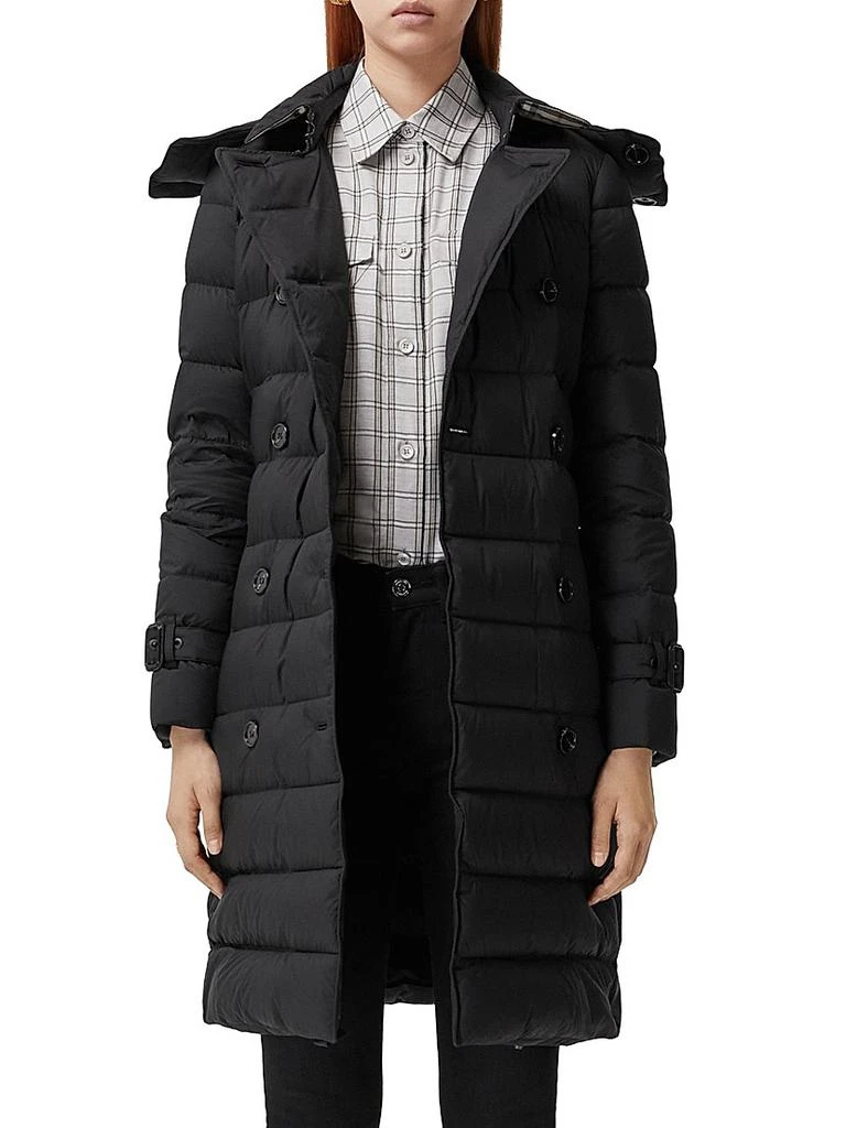 Burberry Ashwick Long Logo Puffer Coat 3