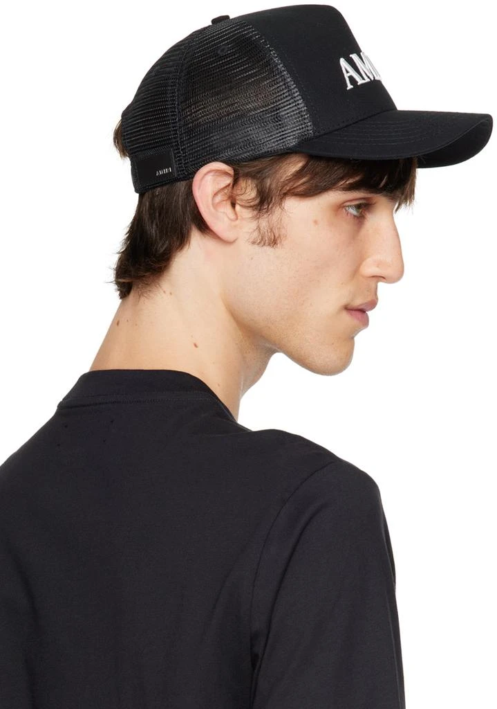 AMIRI Black 'Amiri' Core Logo Trucker Cap 3
