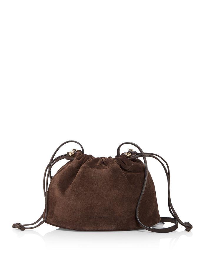 Strathberry Charlotte Drawstring Suede Crossbody Bag