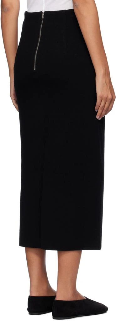 AURALEE Black Heavy Milano Rib Knit Midi Skirt 3