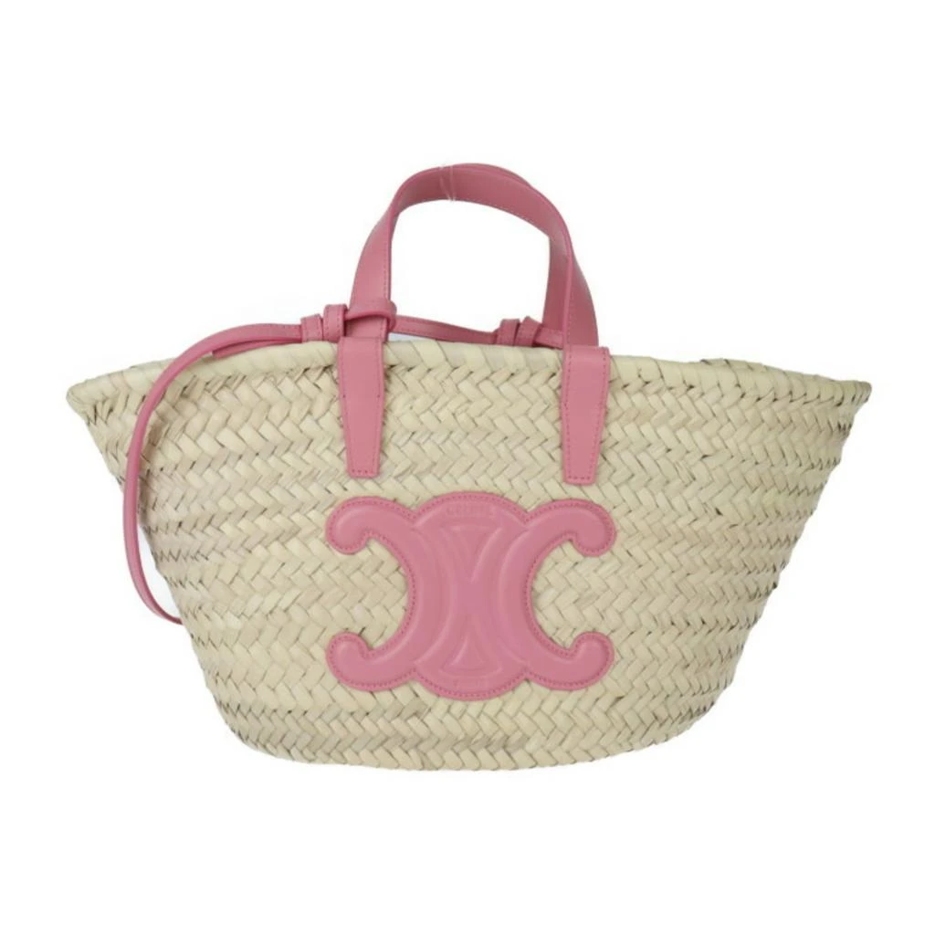 Celine Classic  Raffia Leather Handbag Shoulder Bag Tote Bag (Pre-Owned) 1
