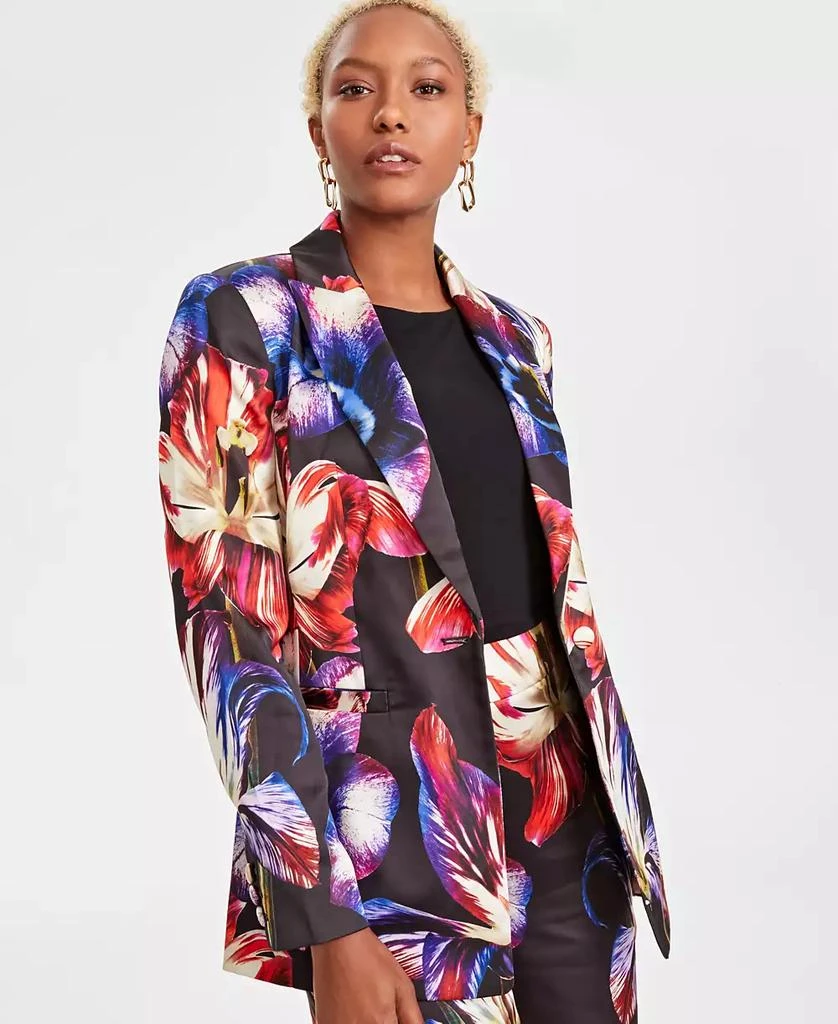 INC International Women's Printed Satin Blazer, Created for Macy's 3
