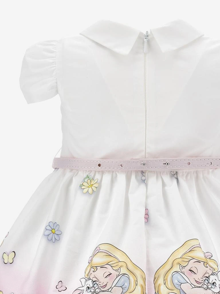 MONNALISA Baby Girls Alice In Wonderland Dress in White 4