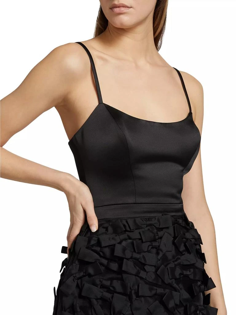 ELISABETTA FRANCHI Duchesse Satin Minidress 6