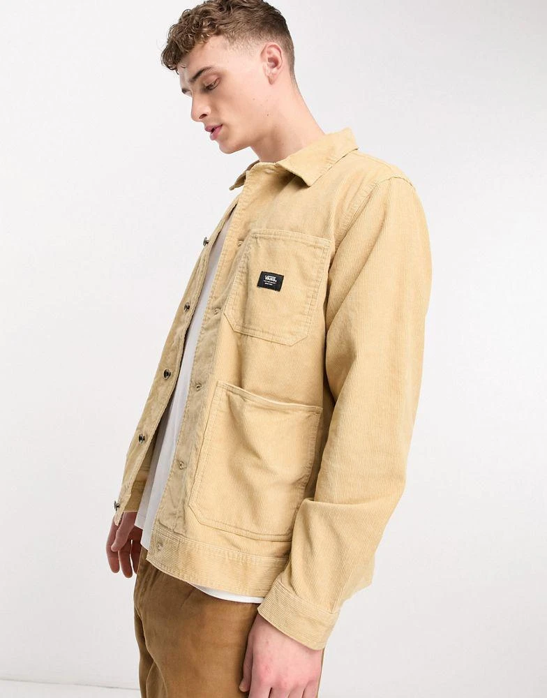 Vans Vans drill chore cord jacket in sand 1