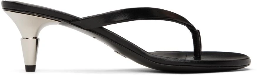 Proenza Schouler Black Spike Flip Flop Heels 1