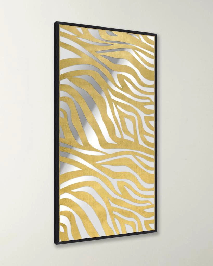 Wendover Art Group Gilded Gold Leaf Zebra Mirror 2