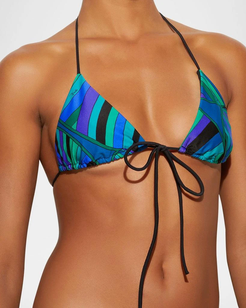 Pucci Iride-Print Lycra Bikini Top 5