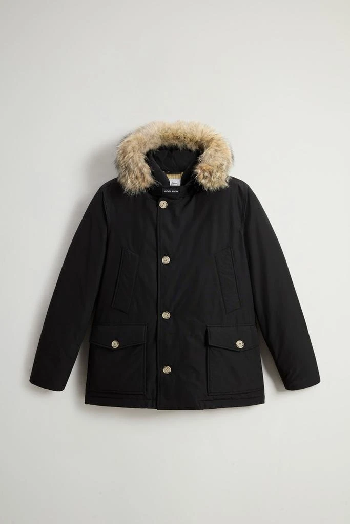 Woolrich Arctic Anorak in Ramar Cloth with Detachable Fur - Men - Black 6