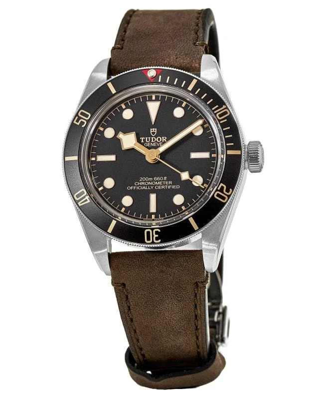 Tudor Tudor Black Bay Fifty-Eight Black Dial Brown Leather Strap Men's Watch M79030N-0002 1