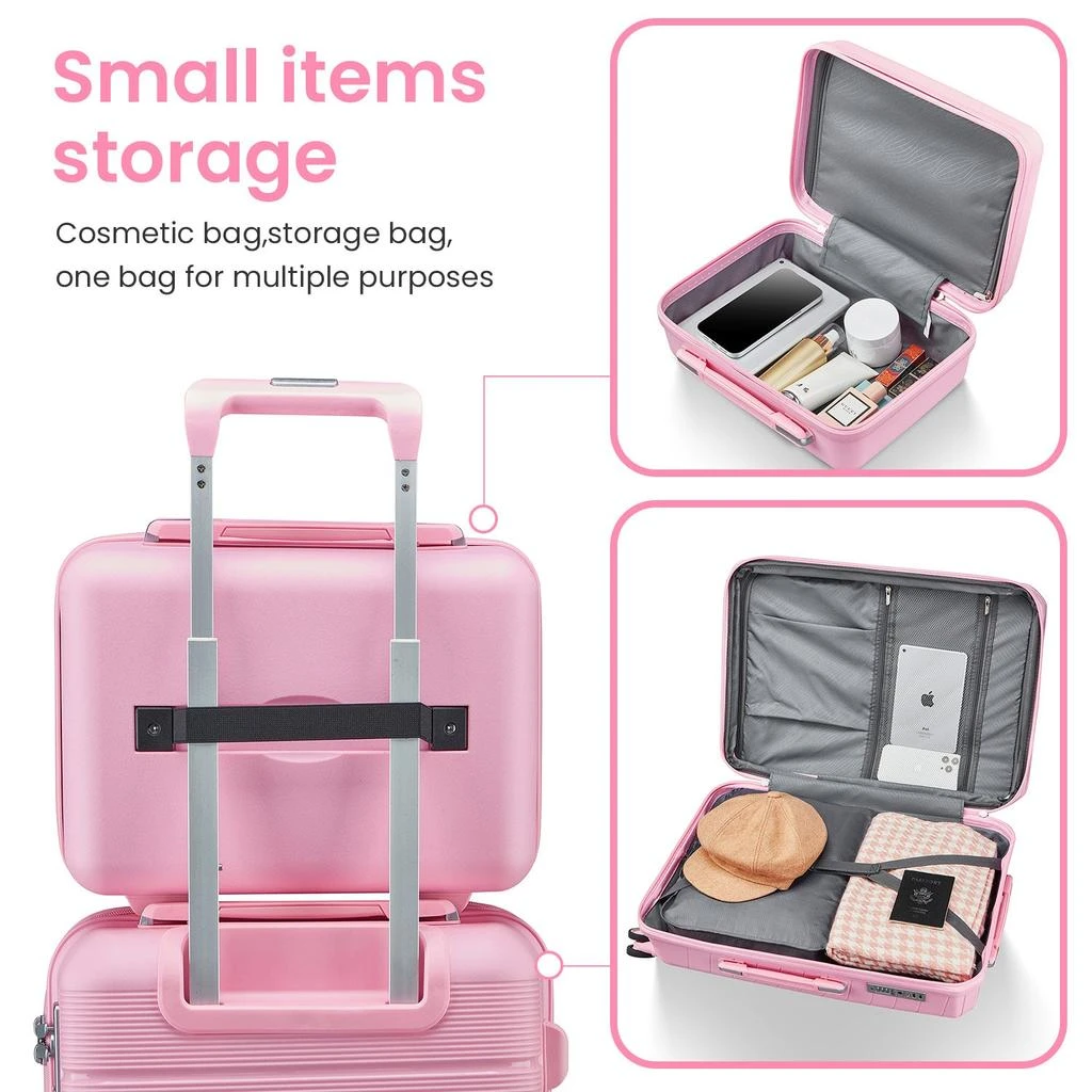 Simplie Fun Simplie Fun Luggage Sets 4 Piece(14/20/24/28) PP Lightweight & Durable Expandable suitcase 2