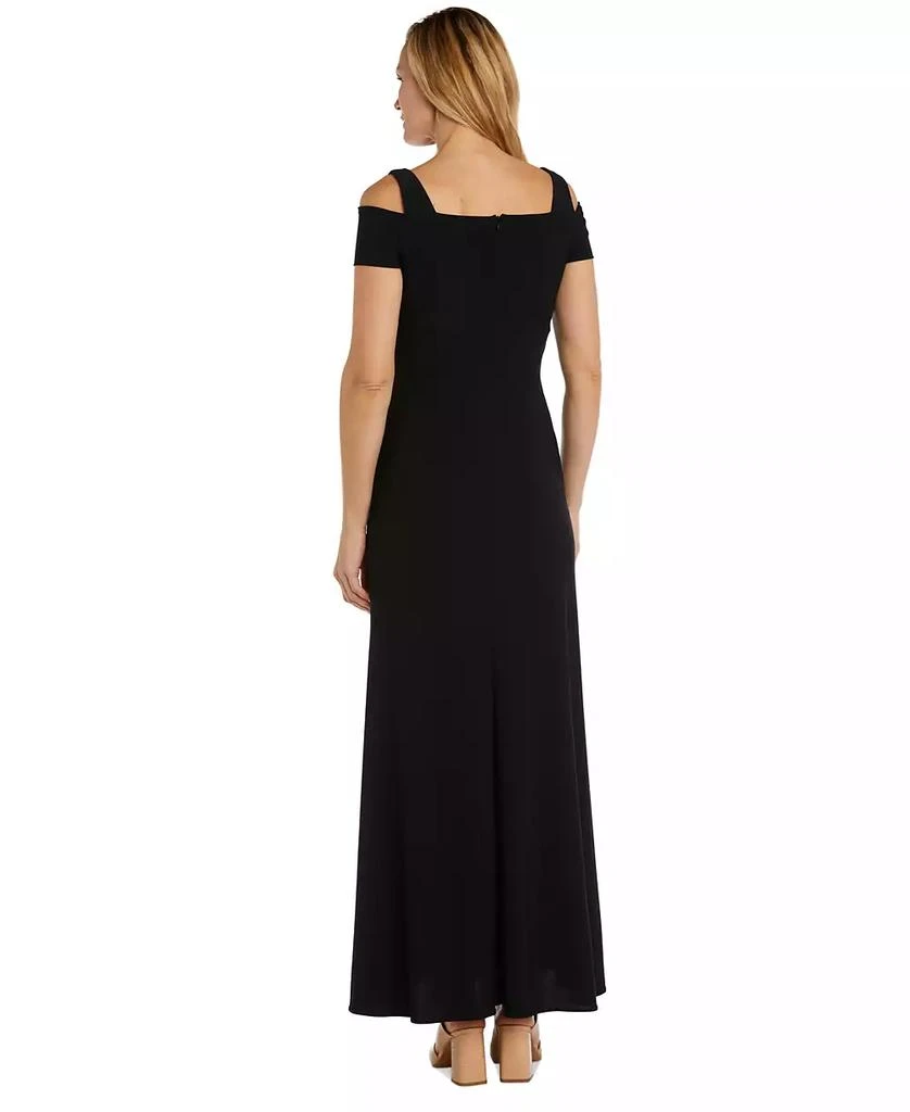 R & M Richards Nightway Cold-Shoulder Keyhole Gown 2