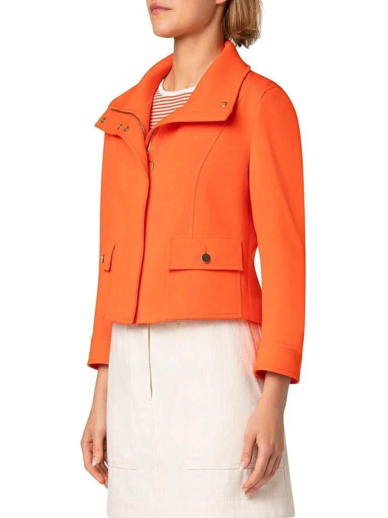 Akris Wool Tricotine Boxy Jacket 5