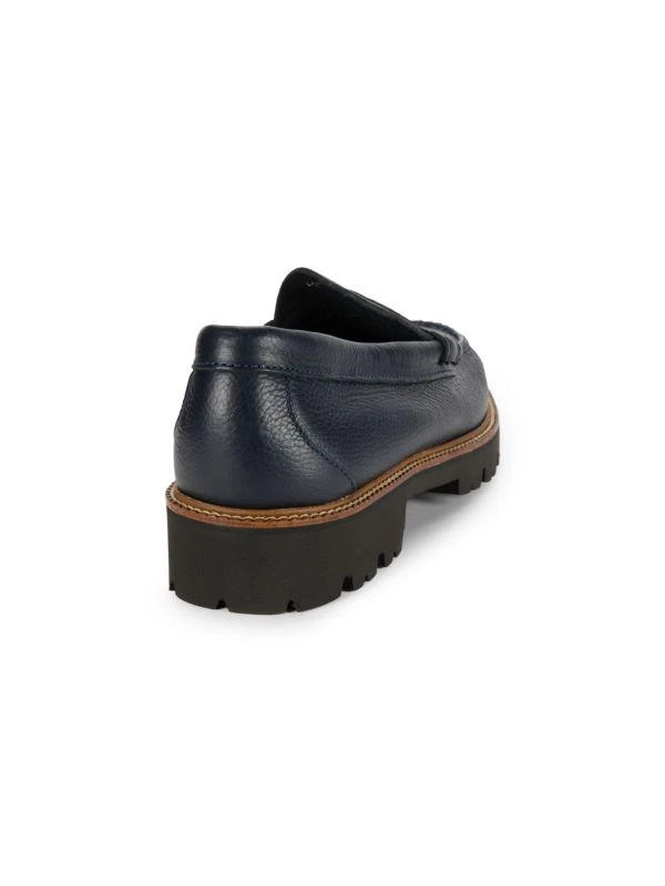 G.H. Bass Larson Lug Sole Leather Penny Loafers 3