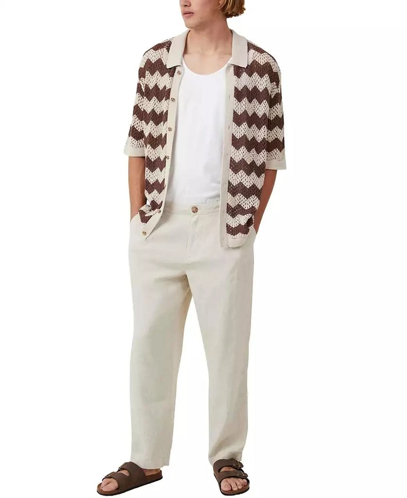 Cotton On Men's Linen Pleat Pants 5
