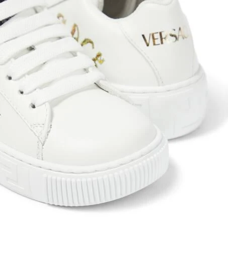 Versace Seashell Baroque leather low-top sneakers 5