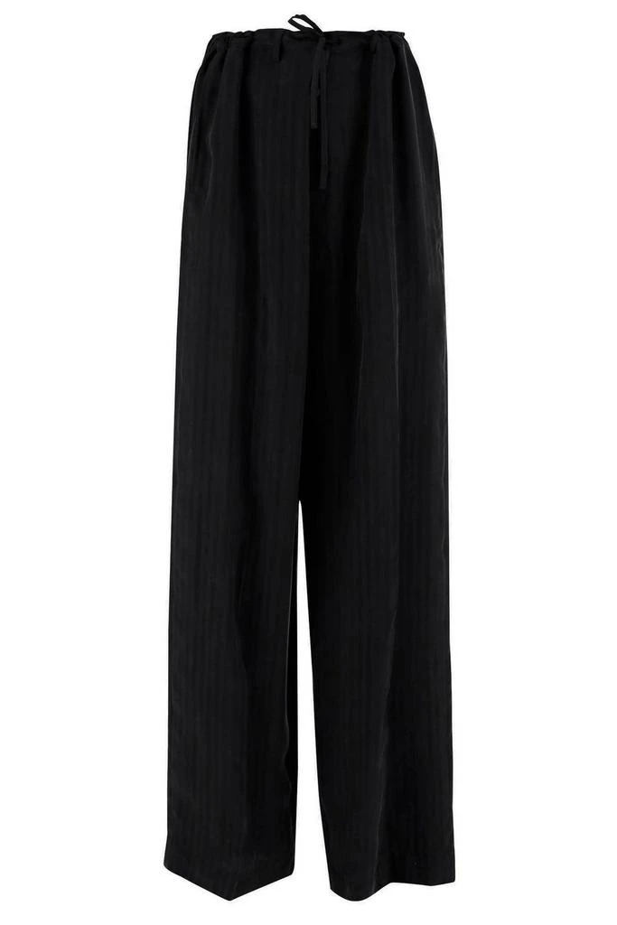 Balenciaga Balenciaga Drawstring Wide-Leg Trousers from Cettire