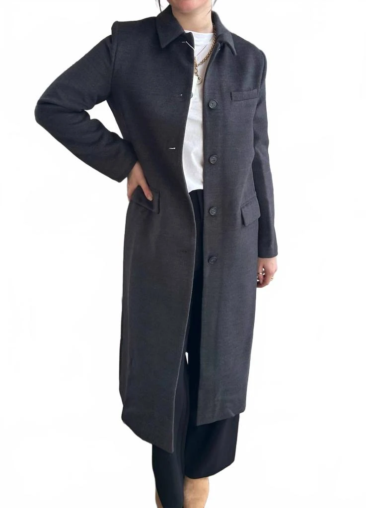 Elodie Thesis Coat In Charcoal