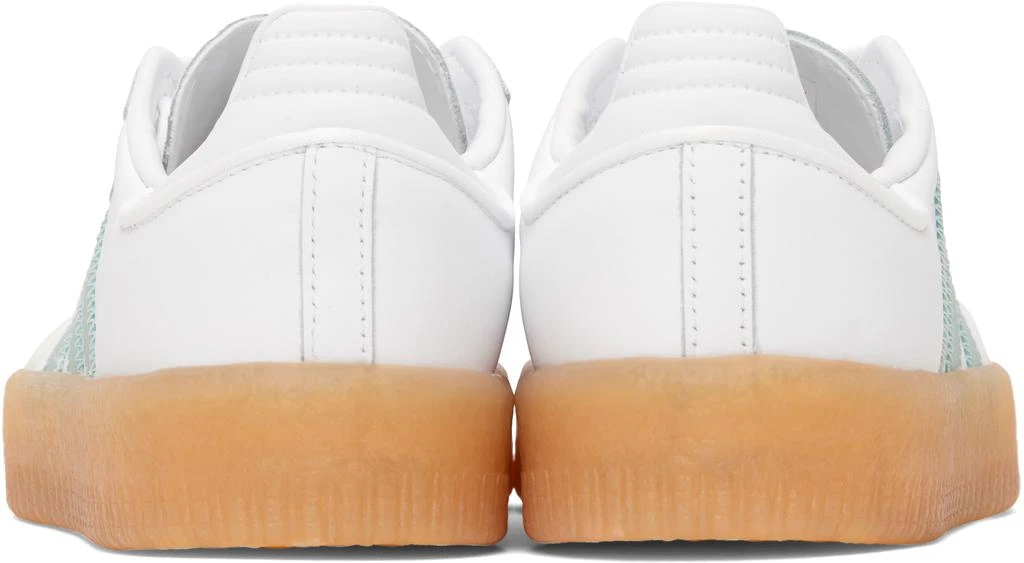 Adidas White & Blue Sambae Sneakers 2