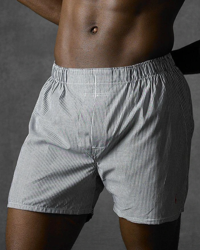Ralph Lauren Classic Fit Woven Boxers, Pack of 3 8