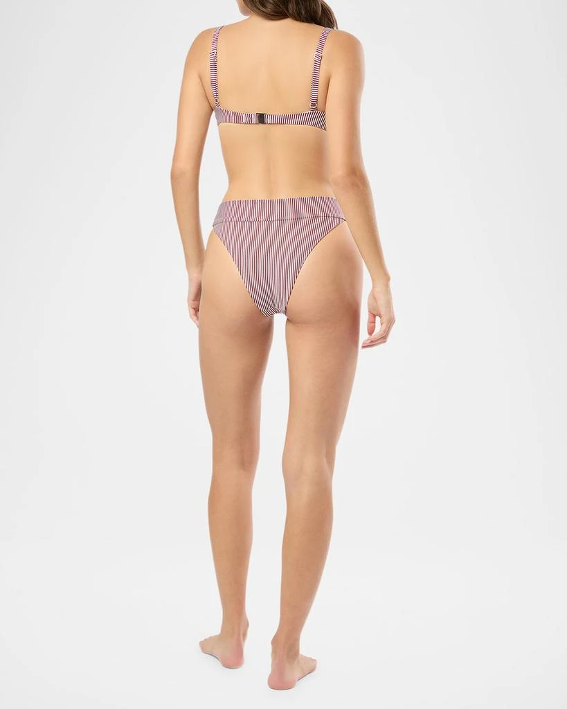 Onia Seersucker Stripe Karina Bikini Bottoms 3