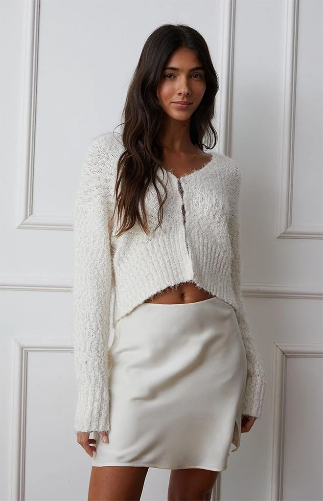 LA Hearts Fuzzy Cardigan 3