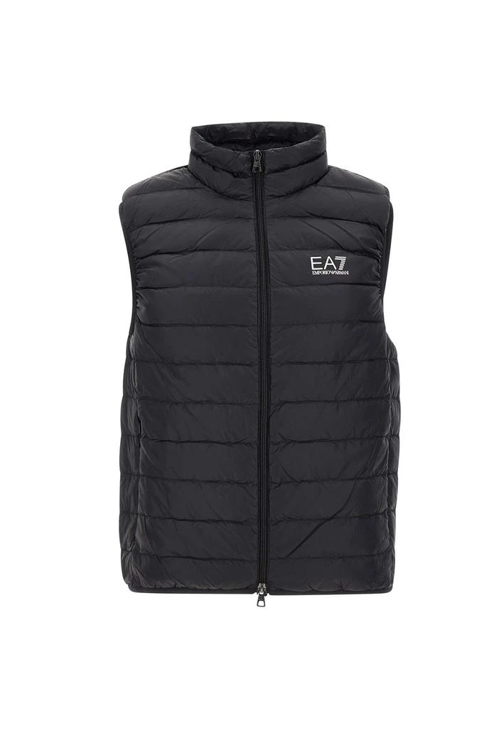 Emporio Armani Ea7 Emporio Armani Logo Printed Quilted Padded Gilet 1
