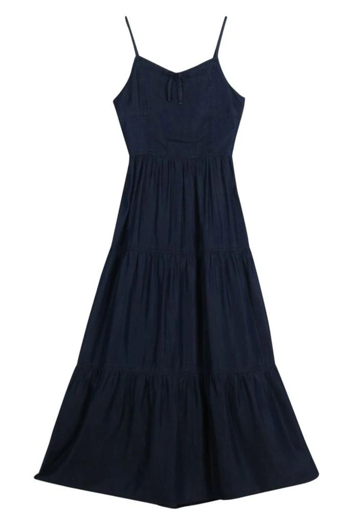 Zunie Kids' Tie Back Chambray Dress 1